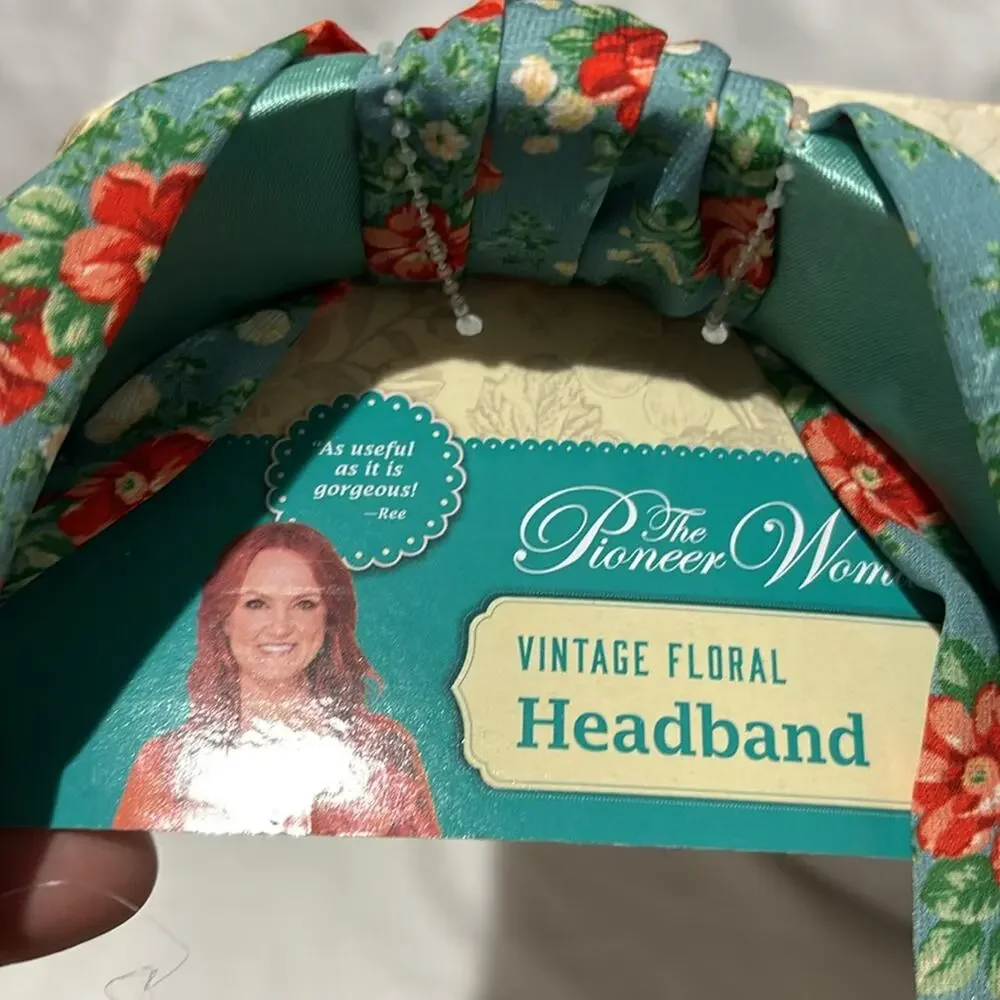 Pioneer woman floral headbands blue rose teal floral NWT perfect new condition